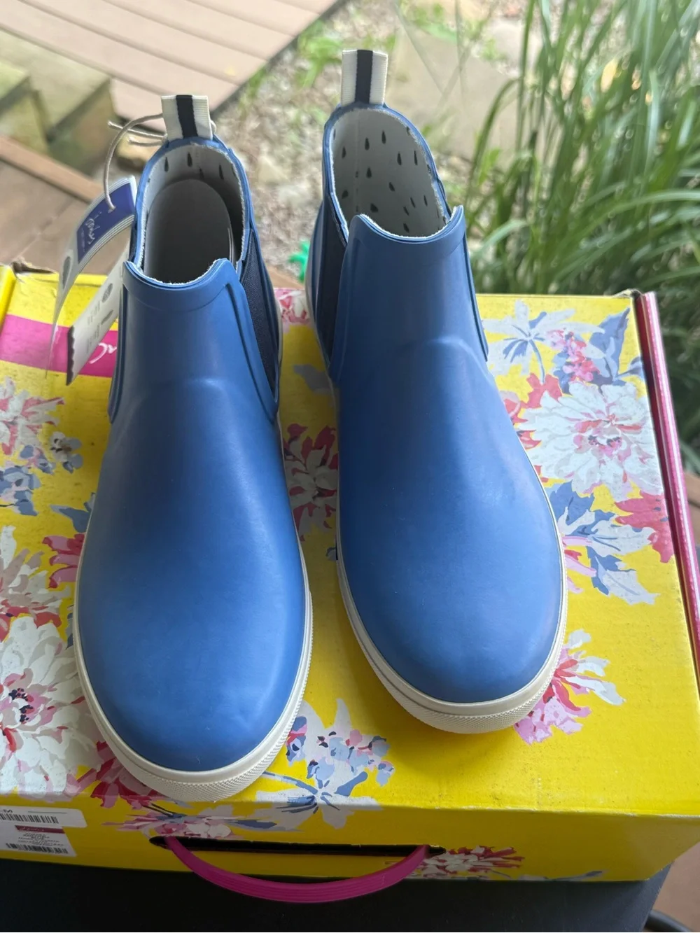 Joules Blue Chelsea-Style Kids Rain Boots